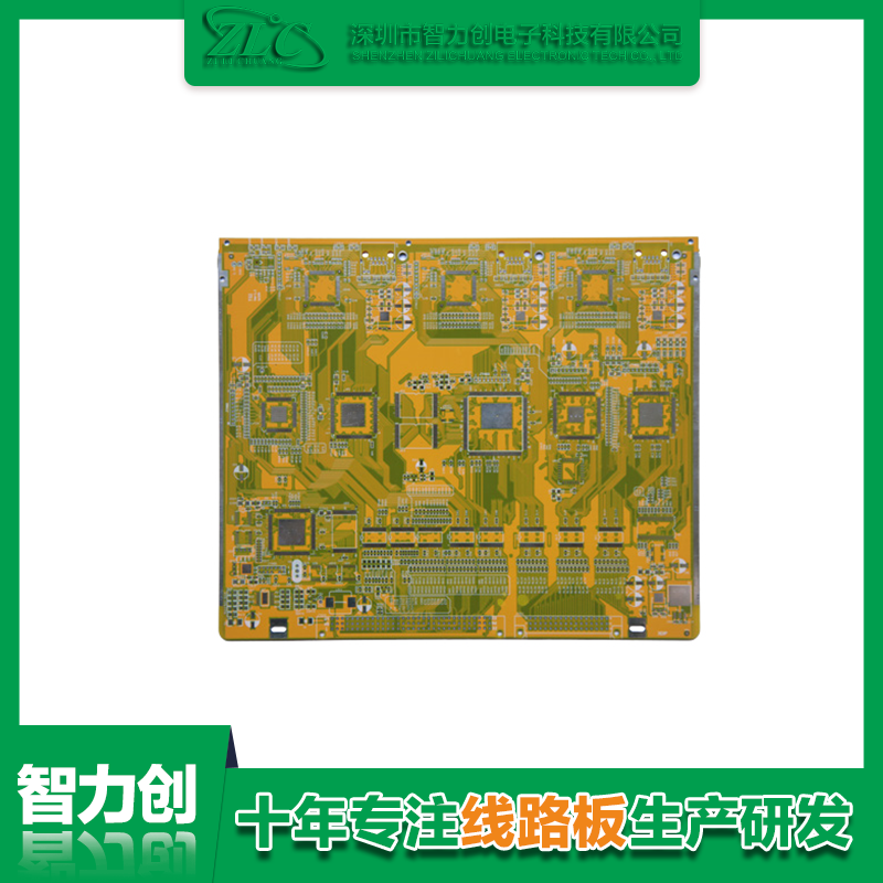 十層通信 PCB 板運(yùn)用 5G 信號(hào)基站轉(zhuǎn)換模塊（表面沉金處理）.png